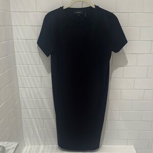 Theory - simple black jersey SS dress